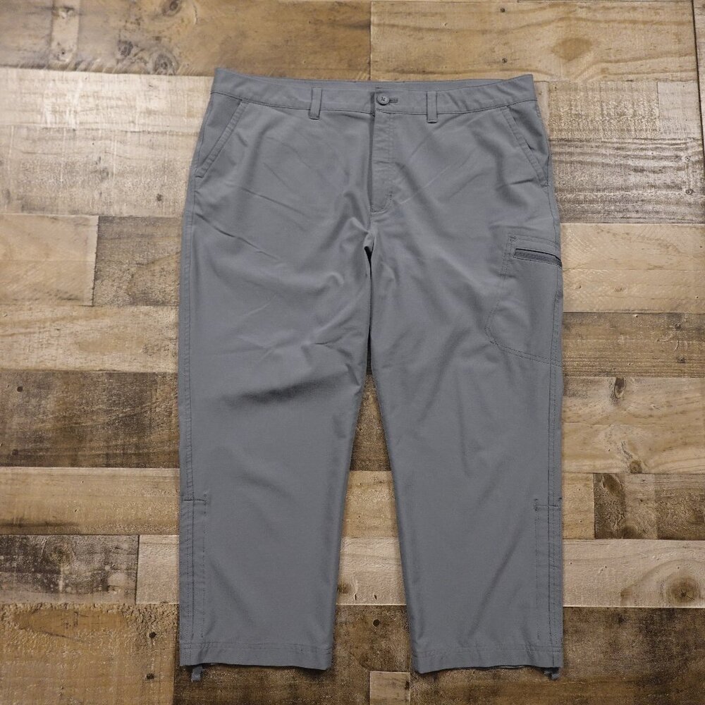 Eddie Bauer Stretch Ripstop Crop Pants Women’s Size 16 Gray‎ Outdoor Adventure